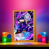 Dragon Ball Z Anime Figure Light Painting Photo Frame Dragon Ball Figures Goku Vegeta Led Night Light Room Decor Gifts Moon Lamp
