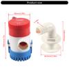 High Efficiency Motorhomes Bilge Pump Hose 1-1/8 Inch Plumbing Kit Featuring 90 Degree Elbow Thru Hull Scupper & Clamps