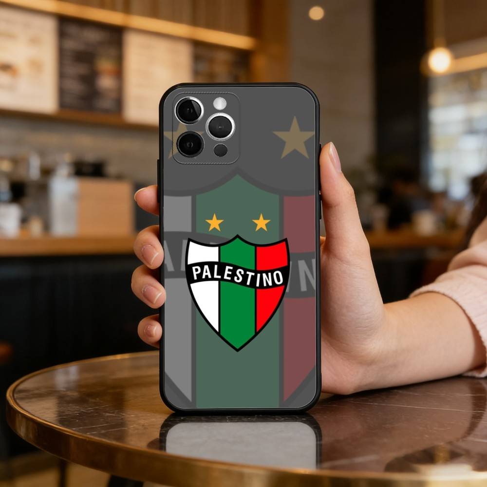 Club D-Deportivo P-Palestino Soft Silicone Black Cover,Phone Case For iPhone 17,16,15,14,13,12,11 Plus,Pro Max,XS