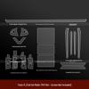 Fits 26 Tesla Models: Model YL Interior Protective Film & Frosted Tempered Screen Console Sticker Accessory