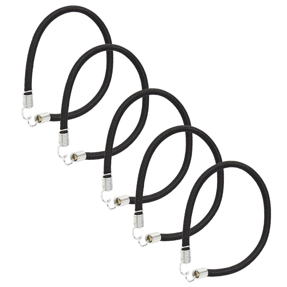 5pcs RC Car Elastic Roof Rack Rope Luggage Cords Accessory for 1 10 RC Crawler Black15cm