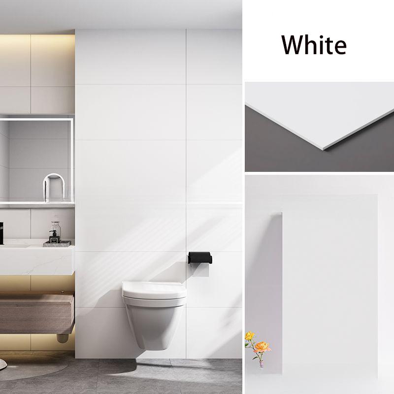 30x60cm Verdickte Hautfreundliche Selbstklebende Wandfliesen Wasserdichte Tapete Einfarbiges Vinyl Dekor für Küche Badezimmer Wohnzimmer 5pcs white
