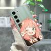 Cute A-Anya F-Forger Phone Case For Samsung Galaxy A91,80,73,72 ,71,53,52,32 ,31,22,21s,20,Transparent Case