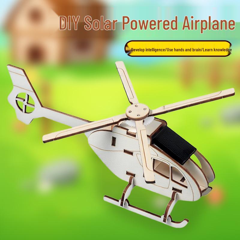 Mini Solar Helicopter Educational Science Toy for Kids