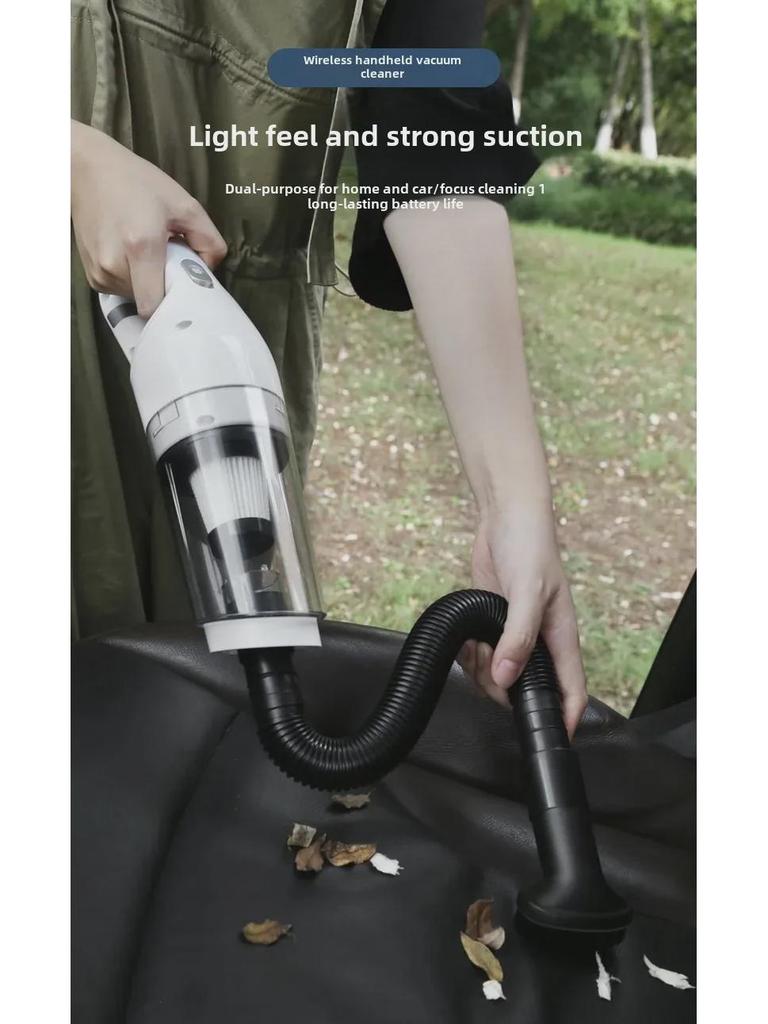 Compact Portable Car Vacuum Cleaner with High Suction Power