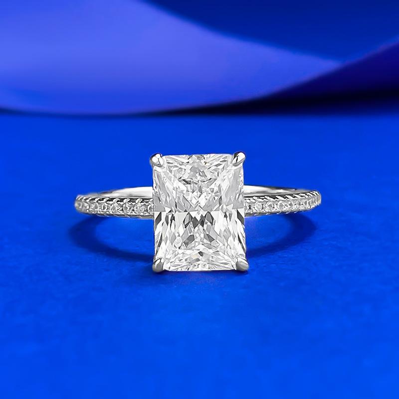 

7 * 9Mm Five-Flower Stone Ring Female No. 9