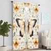 Set Of 2 Vintage Versatile Polyester Transparent Curtains Home Decoration Butterfly Floral Leaf Pee Use Bedrooms Curtain For Master Bedroom Made