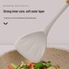 ZISIZ Wooden Handle Silicone Kitchen Utensils