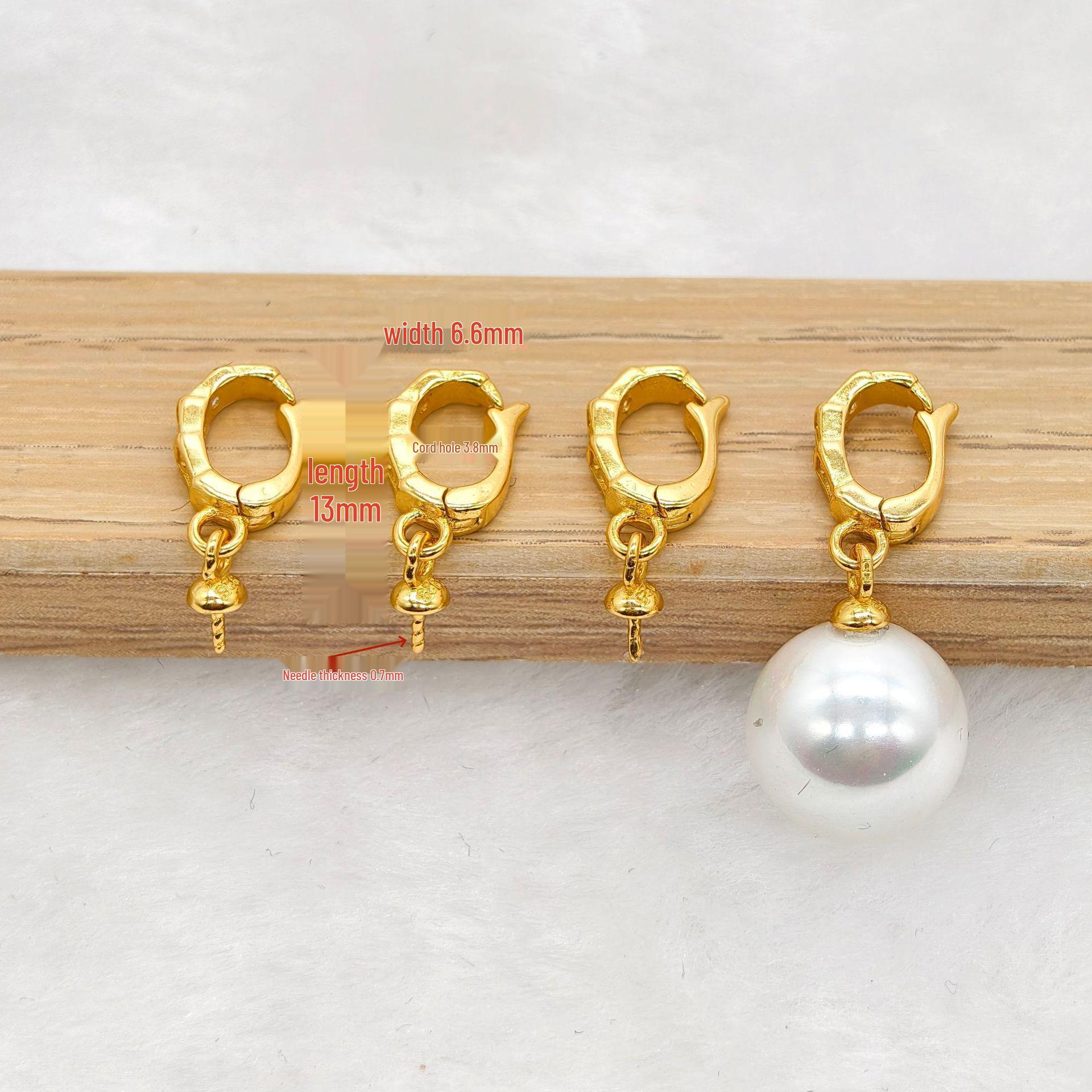 2025 Korean Style S925 Sterling Silver Snake Buckle with Micro-Paved Diamonds & Pearl Agate Rope