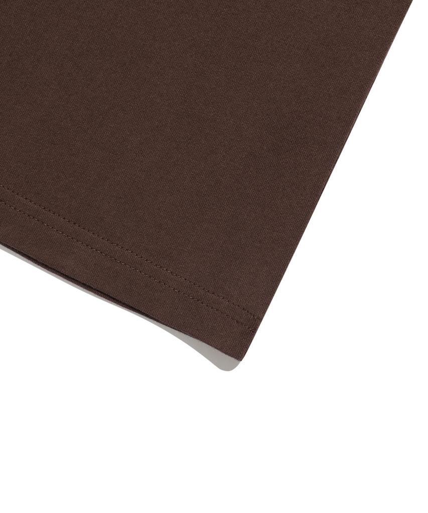 NICEGHOSTCLUB 3Star Big Crop Tee_Brown(Ng2Gmft531A)