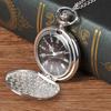 Engravable Large Silver Double-Sided Pocket Watch (Model 8814)