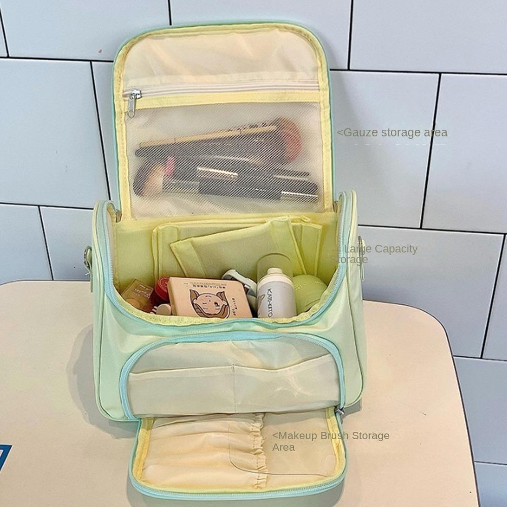 PU Leather Women's Makeup Bag Ballet Style Bowknot Cosmetic Bag Large Capacity Toiletry Ba  Girls