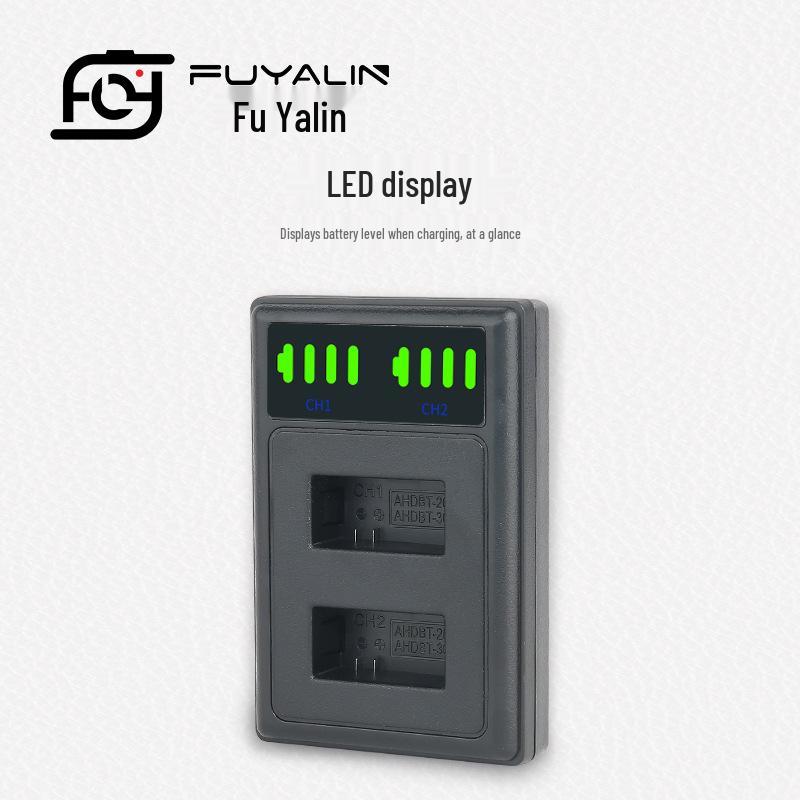 GP301 Dual Charger for GoPro AHDBT-301/201 Hero3 Batteries - Camera Accessories.