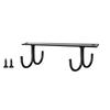 Minimalist Kitchen Cup Holder Rack Copper Black Finish Wall Mount Organizer For Coffee Cups And Mugs