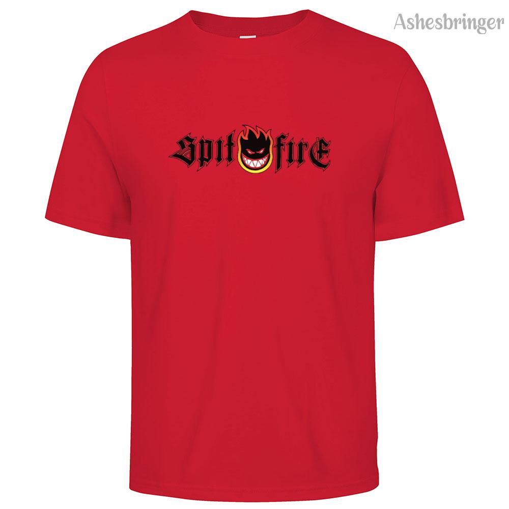 

Мужская хлопковая футболка Spitfire Man с круглым вырезом, повседневная, уличный стиль, модная, дышащая, для мужчин и женщин M