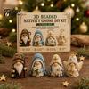 Talos 3D Gnome Bead Craft Kit, Beaded Nativity DIY Faith Religious Art Project with Tools And Instructions for Christians Adults