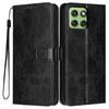 Wallet Case for Edge 60 - Leather/PU, Black, With Lanyard