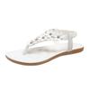 2025 foreign trade large size new flat women's shoes bohemian flower sandals toe elastic casual shoes women