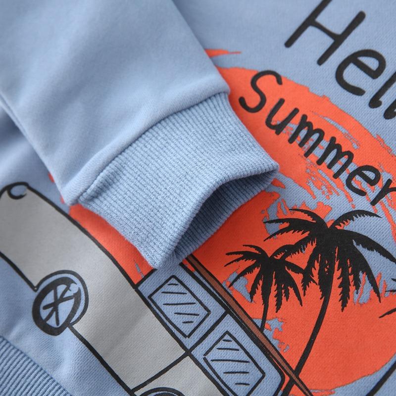 Boys' Sweatshirt Autumn Children's Clothing Cartoon Fashion Pullover Baby Casual Top Korean Style Autumn Outfit