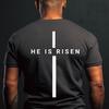 He Is Risen Christian T-Shirt, Easter Cross, Unisex Jersey
