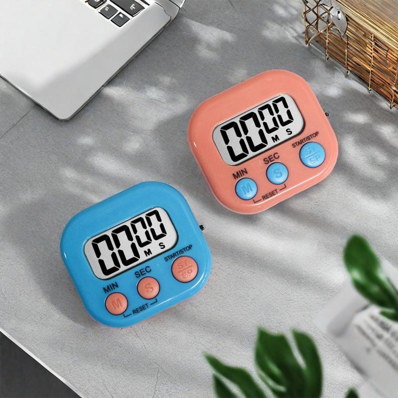 1pc Magnetic LCD Kitchen Timer Digital Count Up/Down Stopwatch for Cooking Baking Stud Sports Shower Visual Timer with Alarm3