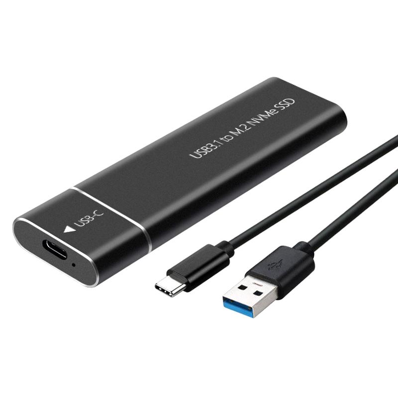 Carcasa SSD M.2 NVMe USB3.1 Almacenamiento Externo Carcasa HDD 10Gbps Caja SSD PCIe Para Disco Duro SSD NGFF SATA Para PC Portátil