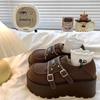 All-inclusive Heightening Retro Platform Spring and Autumn New One-pedal Single Shoes Women