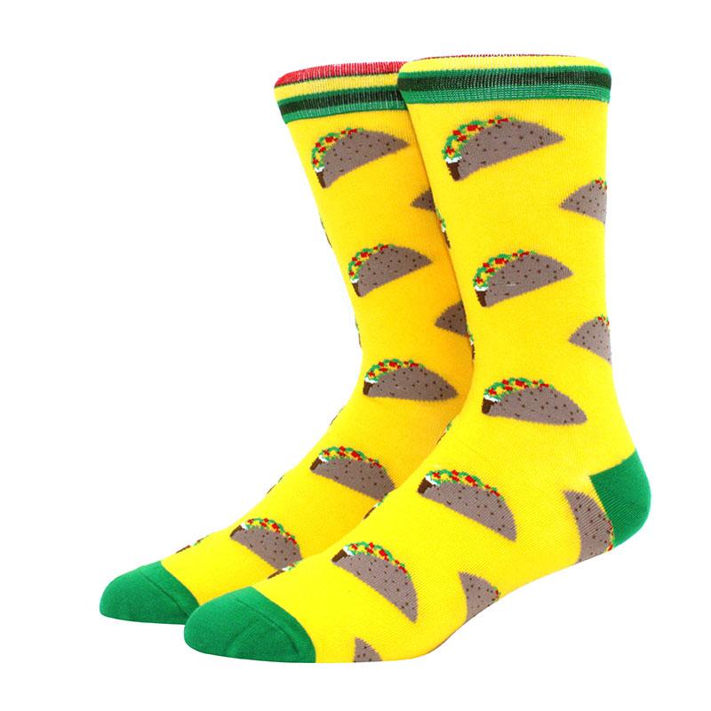 Large Size New Happy Funny Couple Trendy Socks Funny Personalized  Cartoon Jacquard Long tube cotton socks