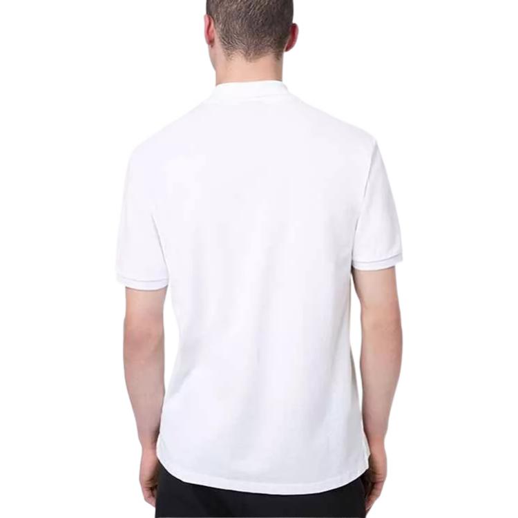 HUGO BOSS Polo Shirts Men's White Polo Collar Moderate Straight Fit 50466182-100