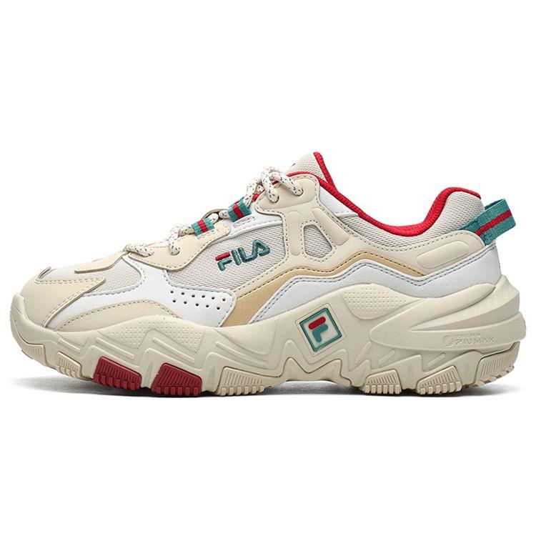 FILA Predator 2 Synthetic Leather Comfortable Sports Lightweight Low-Top Casual Shoes Women casual shoes Light-Gray F12W216132FAN