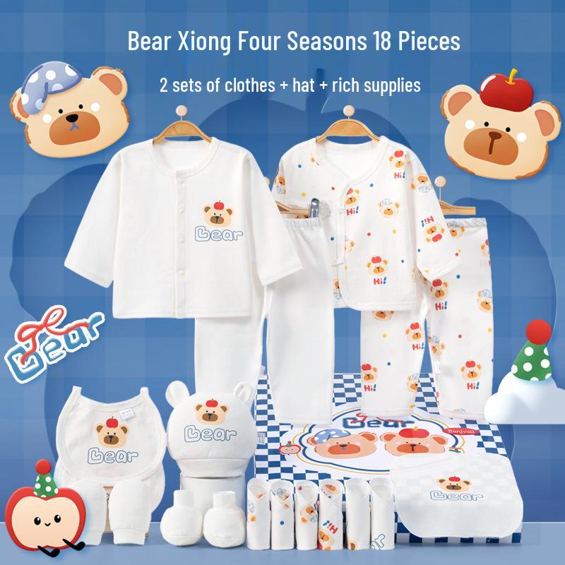 Autumn/Winter Newborn Baby Clothes High-End Pure Cotton Gift Set