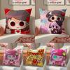 Cute Quirky Vocaloid Japanese PPepoyo Cushion Cover Pillowcase Short Plush Invisible Zipper Room Sofa Cushion Cover