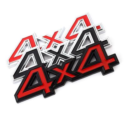 3D Car Sticker Emblem Auto Trunk 4X4 4WD Badge Decal Front Hood Grill