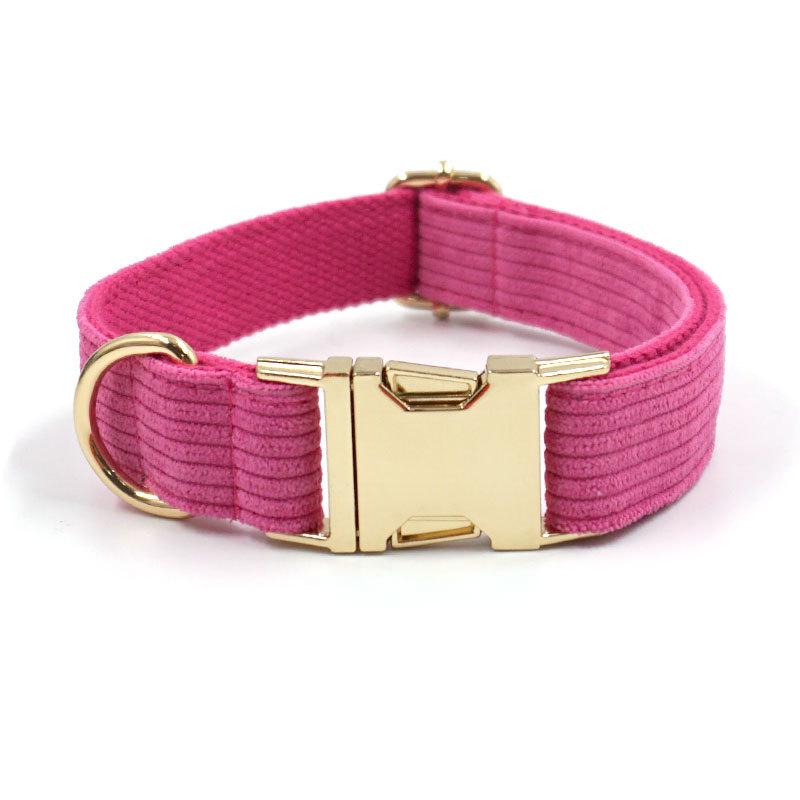 Velour Corduroy Dog Collar | Soft, Comfortable Pet Neck Chain S