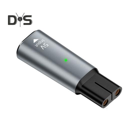 

Адаптер живлення для бритви Type-C для електробритви Philips 4,3 В/5 В/8 В/15 В з алюмінієвого сплаву Роз’єм перетворювача зарядки зі світлодіодним індикатором type-C Single Slot 5V Gray