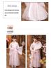 Letnia Sukienka Hanfu w Chińskim Stylu dla Dziewcząt - Elegancka Księżniczka Wróżka z Haftem i Szerokimi Rękawami