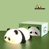 USB Rechargeable Panda LED Night Light Touch Sensor Silicone Patting Lamp Cartoon Children's Nightlight Toy Gift Bedroom Decor