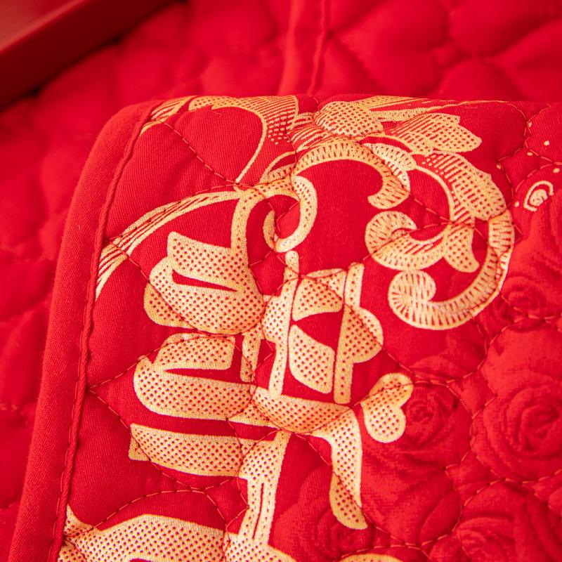 Feestelijk Rood Stoffen Bankkussen Vier Seizoenen Universeel Bruiloft Hoes Handdoek Bruiloft Antislip Bankhoes