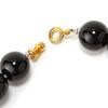 Ishiki 4A Gold Carved Dragon Onyx 20mm Necklace with Natural Tiger Eye Stones (16mm) Good luck with money, career, and wealth. Includes original