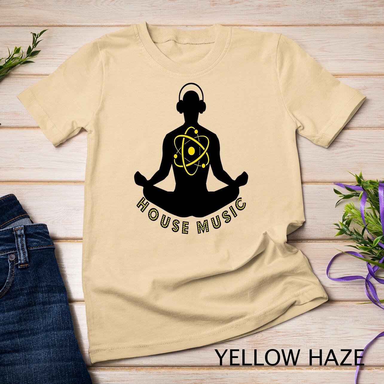 EDM Meditation House Music Brings Inner Peace T-Shirt Mens Womens Tees Top Unisex T-Shirt Mens Womens Tees Top M