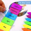 1020 Sheets Colorful Sticky Notes Set - Transparent PET Waterproof Index Tabs, Adhesive Page Markers, Reusable Flags