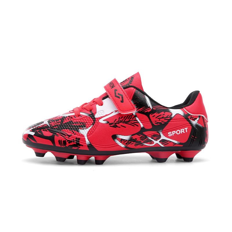 Boys and Girls Breathable Comfortable Sports Leisure Low Top Long Nails Shredded Nails Football Shoes Grass Competition Students