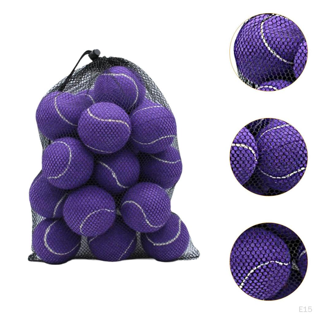 20 Pieces Tennis Balls Training Pet Dog Elastic Wear Resistant for