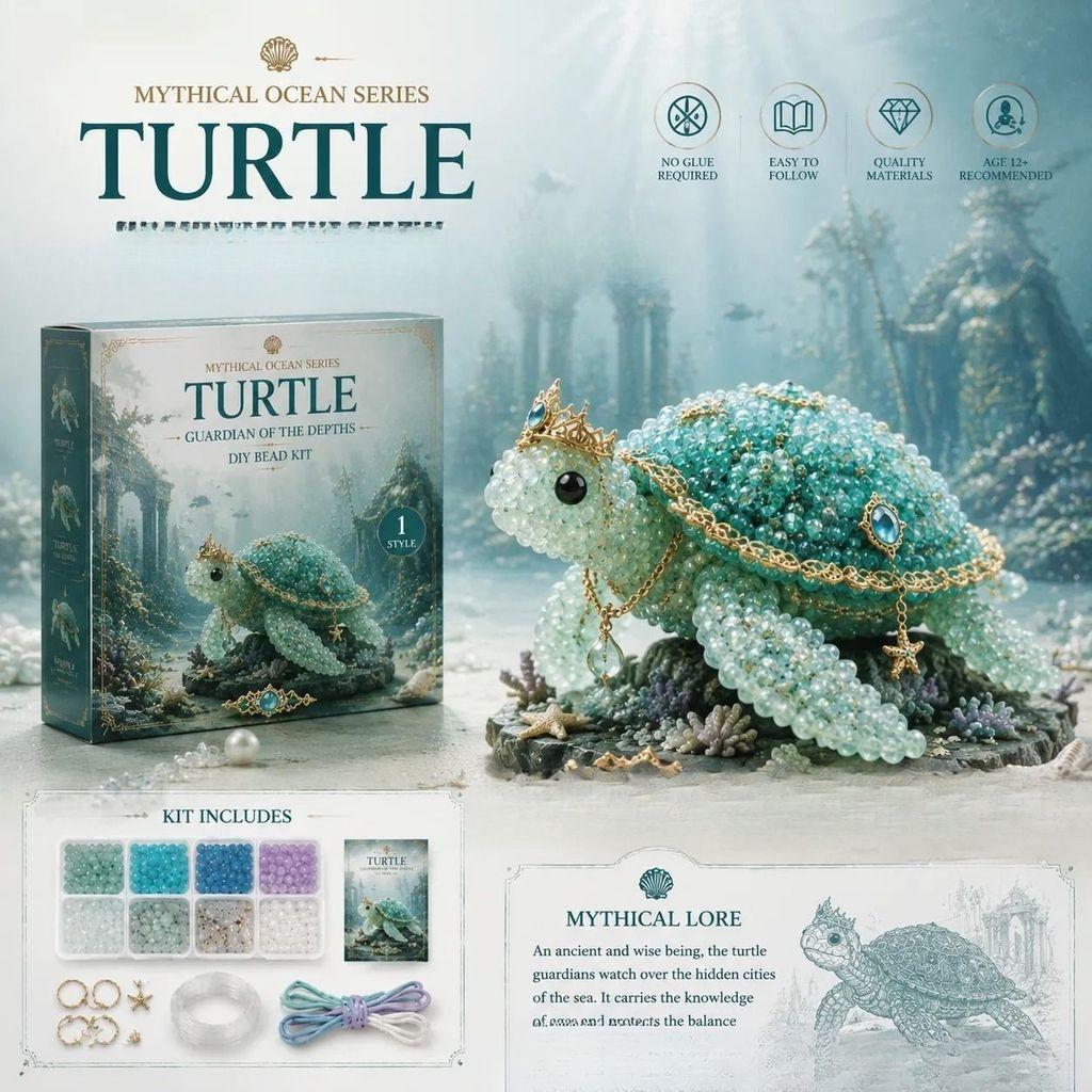 Kit Perline Mitiche dell'Oceano Con Creature Marine Fai-da-te Per Creazioni Creative e Idee Regalo