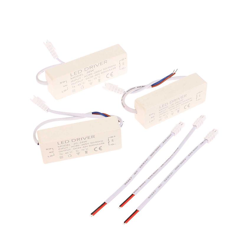 Led Driver 300Ma 1-3W 3-5W 4-7W 8-12W 12-18W 18-25W 25-36W 20/30/36W Led Power Supply Unit Ac85-265V Led Lighting Transformers
