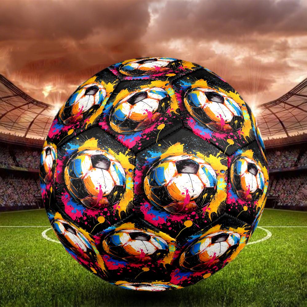 Pallone da Calcio Tema Calcio Taglia 5, Adatto Sia per Partite Indoor che Outdoor, un Regalo Adatto a Tutti.