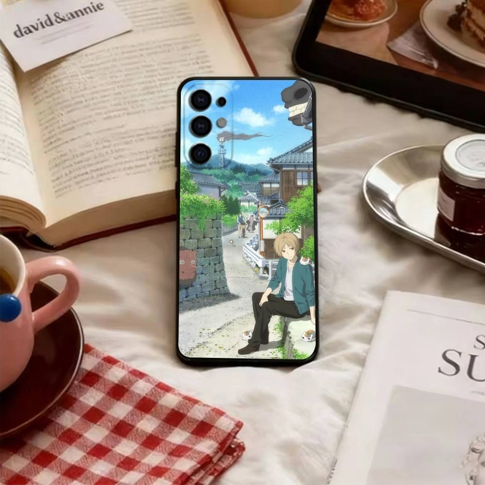 Natsume Book of Friends Phone Case For Samsung S25,S24,S21,S22,S23,S30,Ultra,S20,Plus,Fe,Soft Black Cover