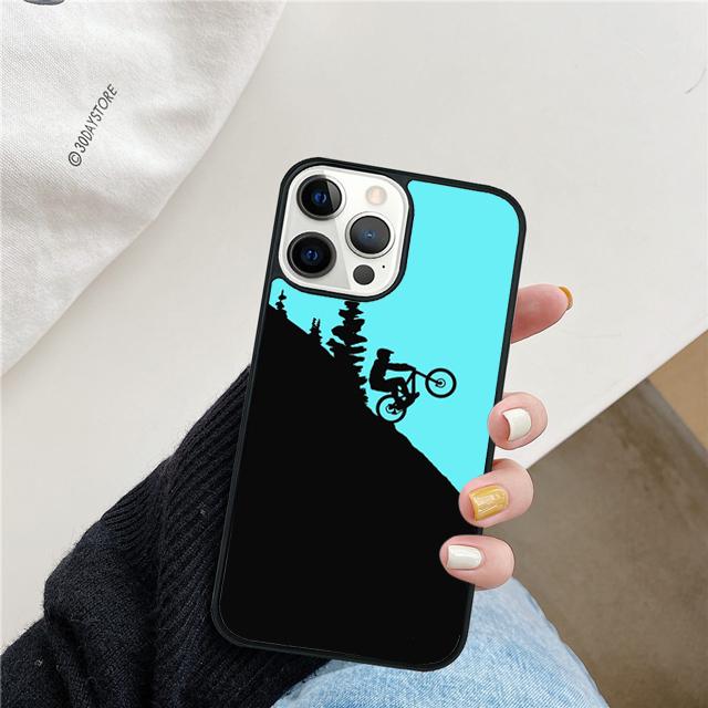 Mountain Bike Cycling Coque Shell For iPhone 17 Air 15 16 14 13 12 Pro Max 11 Pro Max Plus Phone Case Cover