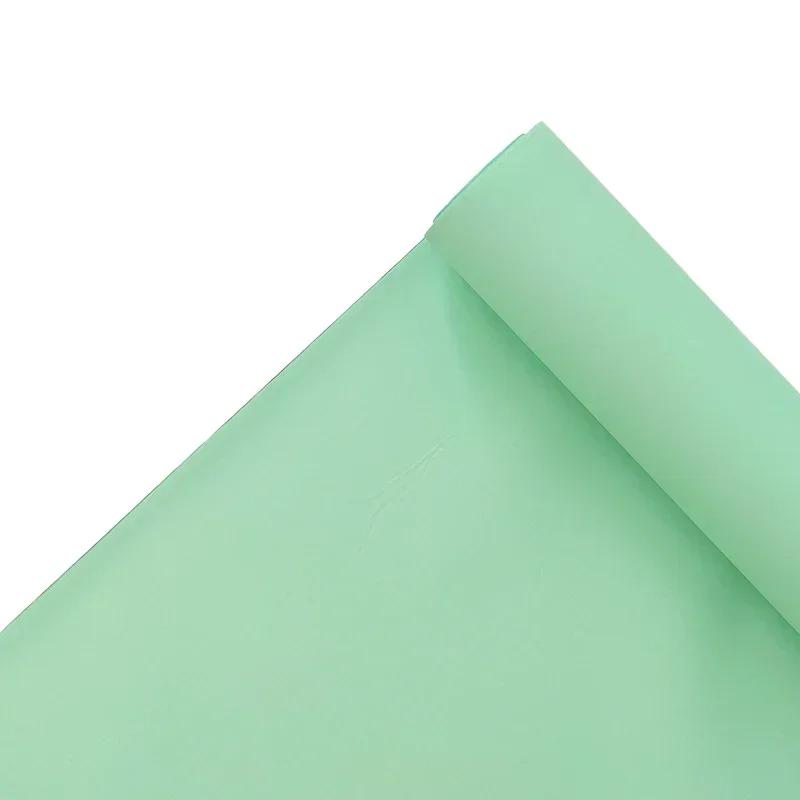 58cmX11yards Plain Porcelain Matte Floral Paper Flower Bouquet Solid Color Floral Page Flower Material Waterproof Packaging Film