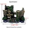 Resin Artificial Fish Tank Ancient Castle Decoration Aquarium Rock Cave Building Decoration Aquatic Landscaping Ornament
